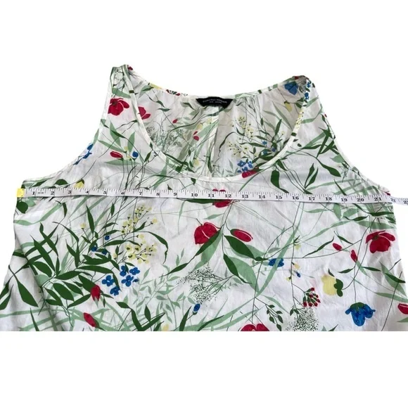 DOROTHY PERKINS FLORAL PEPLUM TANK COTTAGECORE BOTANICAL GARDEN PARTY - SIZE 18 - Picture 7 of 14